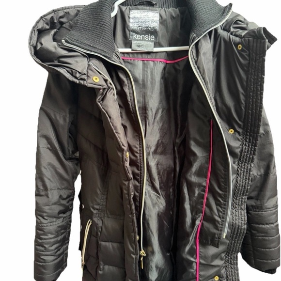 Kensie Women's Black Puffer Jacket - Picture 5 of 8